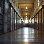 Women’s Safety at Risk? DOJ Probes Prison Policies Empty prison corridor with metal cell doors visible