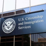 US Citizenship and Immigration Services building sign