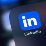 LinkedIn app icon on a smartphone screen