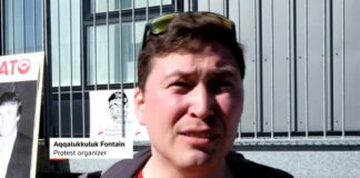 Greenlanders protest against Trump outside US consulate in Nuuk