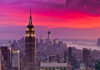 NYC Elite PANIC—$1 Million Emergency Campaign Launched City skyline at sunset with colorful sky