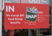 Brutal SNAP Overhaul Slams Maine Sign stating acceptance of EBT food stamp benefits
