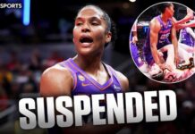 Alyssa Thomas assessed flagrant 2 foul and suspended one game for reckless contact on Caitlin Clark