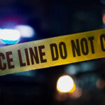 Scotland Panic—Narrative Locks In Fast Police tape with do not cross message at night