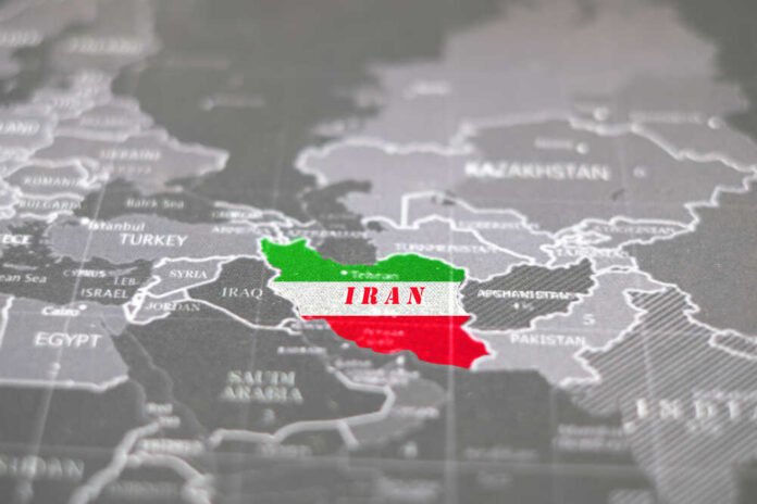 Iran,Map.,Coronavirus,In,Iran.,Coranavirus,Outbreak,And,Spread,In Map highlighting Iran with its national colors