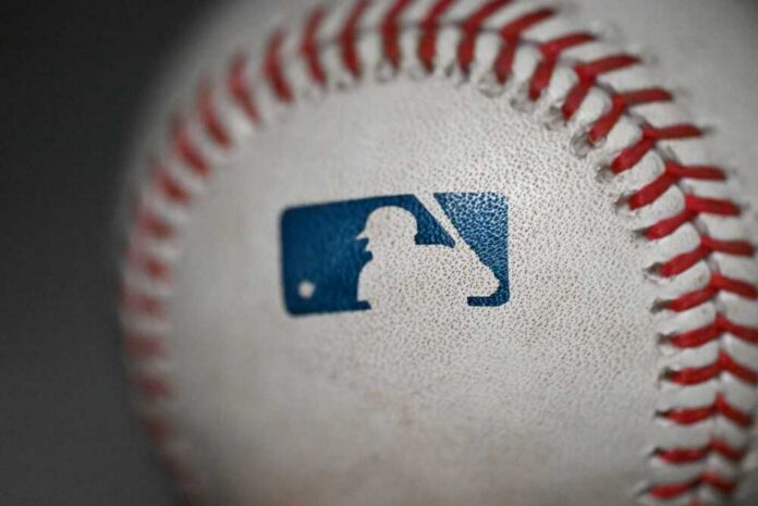 Mlb,Ball,With,Mud,And,Use Close-up of a baseball featuring the MLB logo