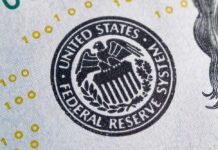 Federal Reserve seal on U.S. currency