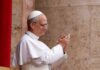 Million-Believer Shock Slams Madrid Pope clapping and smiling during a public appearance