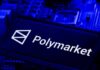 Congress Probes War Casino — Names Missing Polymarket logo displayed on a blue circuit board background