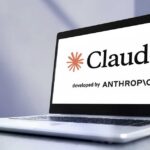 28.8M Claude Pulls Ignite U.S.–China Fight Laptop displaying the Claude logo developed by Anthropic