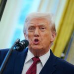 ‘Crazy’ Clash: Trump Slams Netanyahu A man speaking into a microphone during a public address