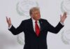 Heaven-Sent? Foreign Leader Hypes Trump A political figure gesturing with hands during a public appearance