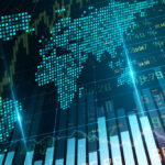 Peace Pops Stocks, Hidden Toll Ahead? Digital world map with financial data overlay
