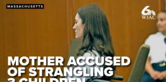 Mother accused of strangling her 3 children, claims psychiatric problems after giving birth
