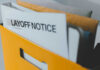8,000 Vanish—Who Really Pulled The Trigger? A yellow folder containing a layoff notice and other documents