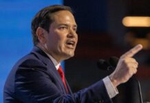 Markets Tilt Rubio—What Spooked MAGA? A politician passionately delivering a speech at a podium