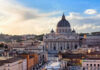 38-Year Revolt Returns—Rome Strikes St Peters Basilica with surrounding cityscape at sunset