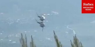 WATCH: Firefighting Helicopters Collide While Attempting To Put Out Wildfire Near Athens, Greece