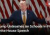 FULL EVENT: U.S. President Donald Trump Unleashes on Schools in Fiery White House Speech | AC15