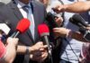 Ethics Alarm Over Talarico Office Romance Person in suit surrounded by microphones during media interview