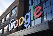 Shocking Blaze Inside Google’s NYC Base Google logo on office building facade