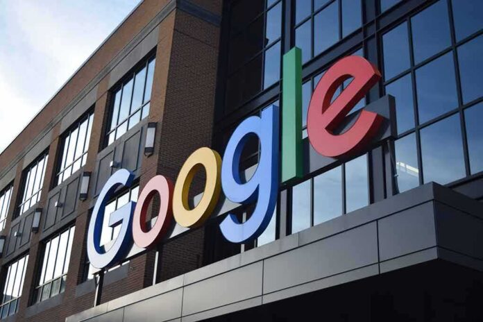shutterstock_1726136665 Google logo on office building facade