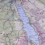 Map of the Red Sea and surrounding countries