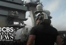 CBS reporter tours USS George Washington, ship fighting Iran near Strait of Hormuz