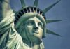 America Was The Target – Not Just Policy Statue of Liberty close-up with crown and face