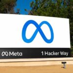 Ray-Bans Or Spy Cams? Court Fight Erupts Meta logo sign at 1 Hacker Way outside headquarters