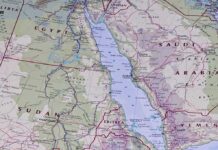 Red Sea Roulette – Houthis Squeeze A Global Artery Map of the Red Sea and surrounding countries