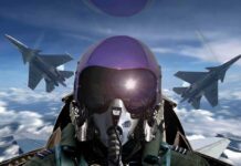 GPS Down? Air Force Pulls Off Wild Feat fighter pilot in cockpit with two jets flying in formation