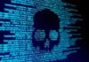 EU Warning: Millions Of Sites Exposed – Patch Now skull silhouette in blue computer code