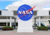 NASA Torture Chamber – Griffin Doesn’t Flinch NASA logo displayed prominently at a visitor center