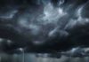 Gulf Coast BRACES: Isaias Turbocharges Dark storm clouds with multiple lightning bolts