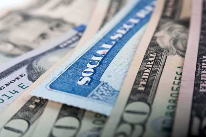 shutterstock_306158105 Social Security card on US dollar bills